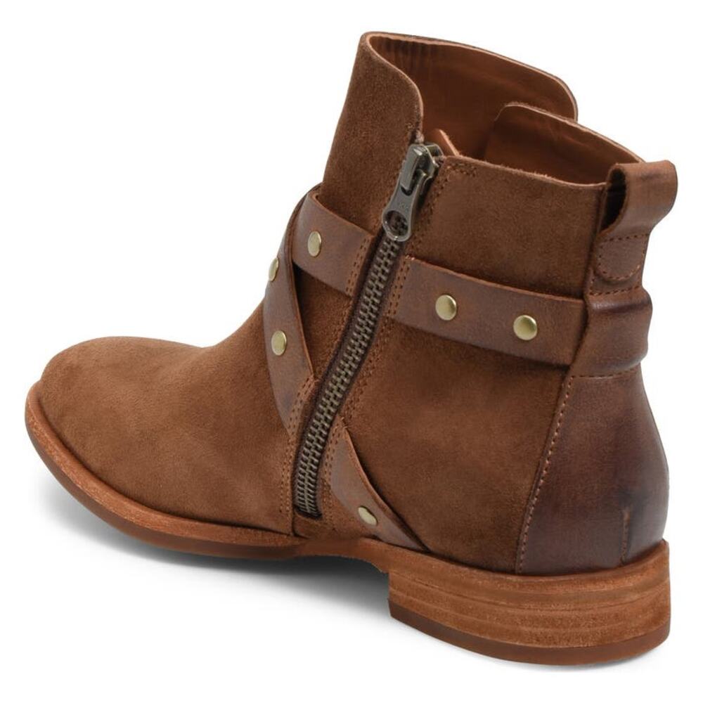 Kork Ease Women's Brown Studded Leather Buckle Bootie Size 8 and 8.5 New - Picture 3 of 7